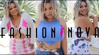 Trying on 90's Inspired Fashion Nova Curve Outfits!