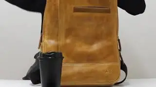 CITY BACKPACK IN COGNAC LEATHER