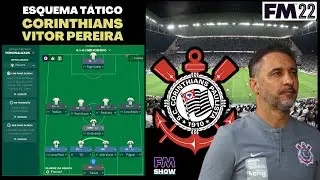 Esquema t&aacute;tico do CORINTHIANS de VITOR PEREIRA | Football Manager (FM 2022)