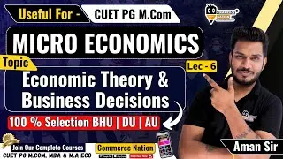Micro Economics Part 6 - CUET PG M.Com 2026 | Aman Sir | Complete CUET Commerce Preparation With Us