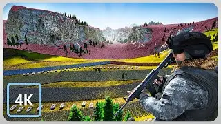 Modern soldier's Last Fight Against 3,000,000 ZOMBIES - Ultimate Epic Battle Simulator 2 UEBS 2 (4K)
