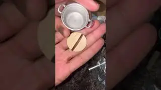 Miniature working stove?! 🤔 #cooking #shorts #foryou