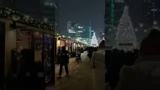 Зима в центре Детройта 🎄