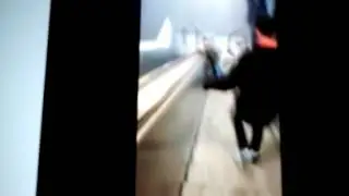 Guy riding down escalator on a bike!!!!