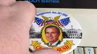 USA Political Buttons 2 - President Presidential Election Clinton Bush Mondale Carter - Episode 2055