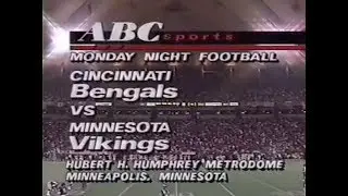 1989 Week 16 MNF - Bengals vs Vikings