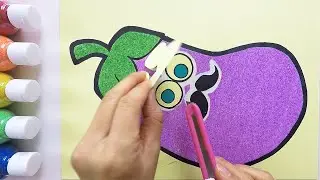 Papa Eggplant coloring & drawing ㅣ 아빠 가지 그리기 색칠하기