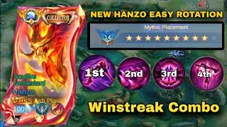 FINALLY!! NEW HANZO EASY WIN BUILD AND EMBLEM!!🔥 (must try this new rotation)