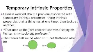 Persistence through Change: David Lewis on Temporary Intrinsic Properties