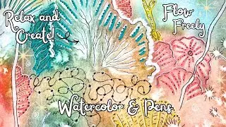 Painting a Coral Sea Forest | Intuitive Watercolor Art - Easy & Fun Watercolor Painting
