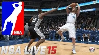 NBA LIVE 15 - DALLAS MAVERICKS - DIRK GETS IT IN - ONLINE RANKED MATCH #NBALIVE15