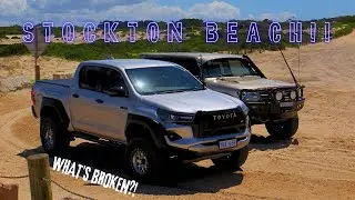 STOCKTON BEACH!! TB48 SUPERCHARGED - GR N80 HILUX!