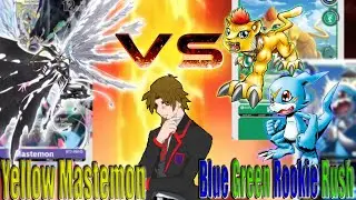 Digimon Card Game | Green Blue Rookie Rush vs Yellow Mastemon Rush | Great Legends Bt-4