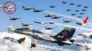 3 minutes ago! 450 Advanced Russian SU-57 Fighter Jets Destroyed by Deadly US Weapons!