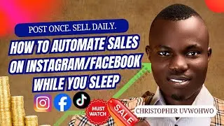 How to Automate sales on Instagram/Facebook While You Sleep.