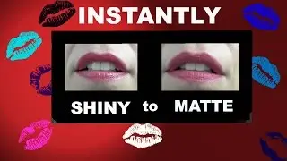 Turn ANY Lipstick Into A MATTE Lipstick INSTANTLY (Insta-Matte)