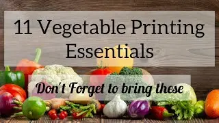 11 Vegetable Printing Essential Things | Vegetable Printing | Don't Forget These | Bellbaby's