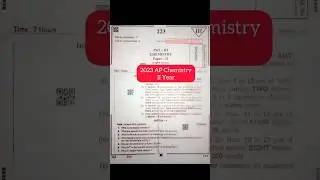 AP 2023 Chemistry 2nd year Question paper #inter2023 #2023 #apinter2023 #interexams