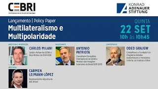 Lan&ccedil;amento Policy Paper: Multilateralismo e Multipolaridade