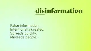 What is disinformation?
