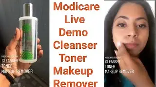 Modicare 3 in 1 Cleanser Toner Makeup Remover Demo | Cleaner Toner Make-up Remover
