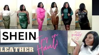 Shein Plus Size Try On Haul| Leather Weather Edition