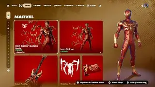 IRON SPIDER IS BACK!!! ￼sadly nothing new ￼￼Fortnite item shop refresh /Fortnite (part 992)