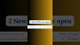 2 New IPO's are open from 5th to 7th August. Are you applying for it? #shorts #ipo #stockmarket