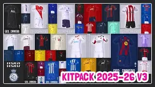 PES 2021, PES 2017 | KITPACK 2025-26 V3 HD By Geo Craig90
