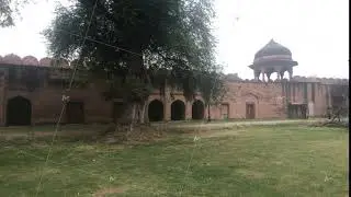 New Delhi, India, November 11, 2019, the fortified wall of the old red fort