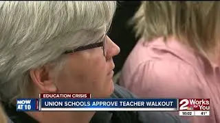 Union Public School Board votes unanimously to support walkout if OK legislature doesn't act
