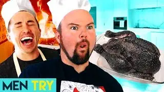 Men Try Gourmet Cooking - Easy Recipe For Cooking At Home or a Recipe FOR DISASTER?