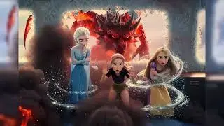 Mira, Elza & Rapunzel - Magic Girls vs Dragon.