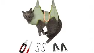 Guzekier Cat Grooming Hammock Harness for Cats, Cat Nail Clipper