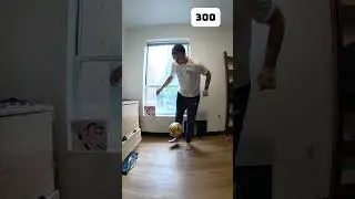 JUGGLING CHALLENGE DAY 55 #football #soccer #indoors #rain #consistency