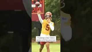 Training camp videos prove a lot! #shorts #nfl #commanders
