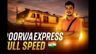 Poorva Express 130 km/h Run! High-Speed Train Journey #poorvaexpress #viralvideo #trainvlog