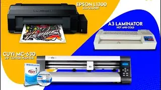 Print - Laminate - Cut using Epson L1300 eco solvent and Cuyi Mg-630
