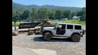 Windrock offroad park - Mud, spiders, and downed trees.