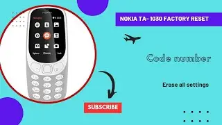 How TO NOKIA TA- 1030 Restore/Factory Reset /Erase all settings