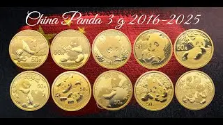 Gold Panda Coin Collection 2016&ndash;2025 | 3 g .999 Gold | Original Mint Sealed