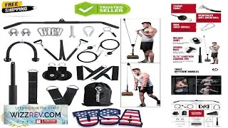 Durable 360 Rotating Pulley System Enhanced Workouts to 330 lbs Strength