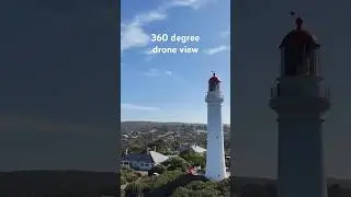 Drone 360 degree spin at Split Point Lighthouse Australia #drone #lighthouse #360degree