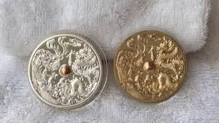 Silver Phoenix & Dragon Chinese Medal - 99 Mintage (sets).