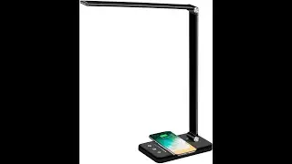 Multifunctional LED Desk Lamp with Wireless Charger, USB Charging Port, 5 Lighting Modes Review