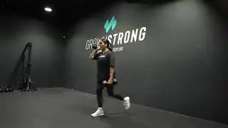 Mixed Grip Dumbbell Lunge