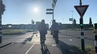 Utrecht Terwijde to Nieuwegein in the morning sun.
