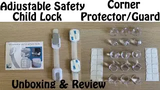 Baby Adjustable Safety Strap Lock and Corner Protector Guard for Child Safety around the house