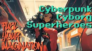 Fuel Your Imagination! Daily AI Mecha, Robot, Cyborg Inspiration: Cyber Superheroes!