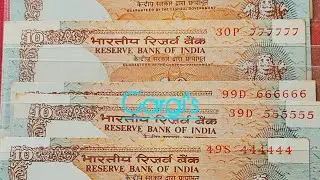 10RS Special Number.#numismaticsindia #ganapatibappamorya #notes #currency #antiques #money